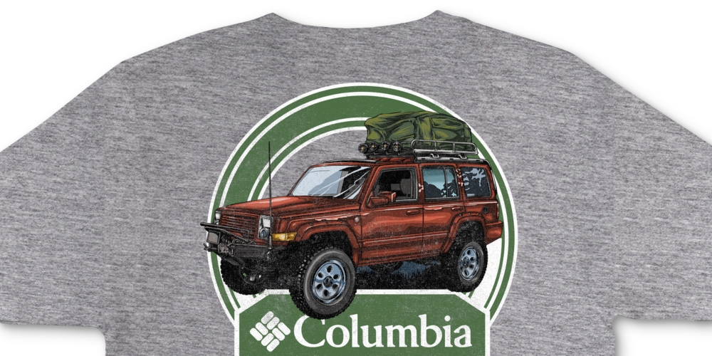 Columbia Men's Truckee T-Shirt Gray Size Large