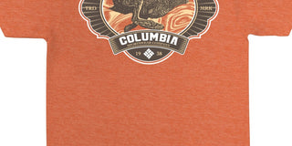 Columbia Men's Casual Crewneck Graphic T-Shirt Orange Size Small