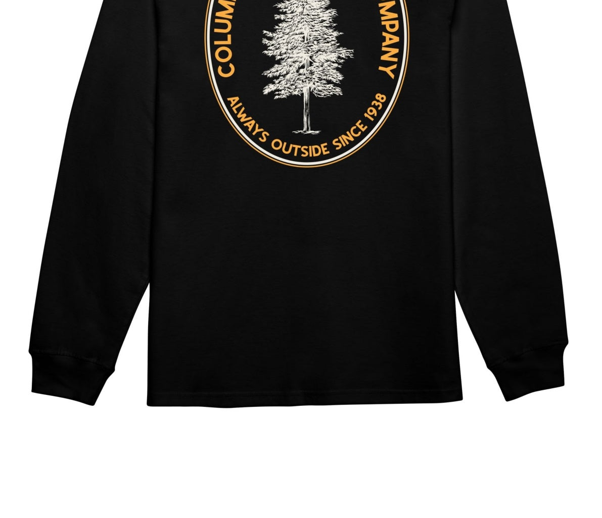 Columbia Men's Logo Graphic Long Sleeve T-Shirt Black Size Medium