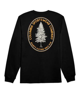 Columbia Men's Logo Graphic Long Sleeve T-Shirt Black Size Medium