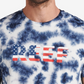 Reef Men's Measure Short Sleeve Tie Dye Graphic T-shirt Blue Size S