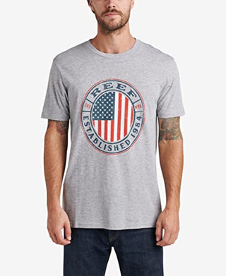 Reef Men's Marshall Graphic T-shirt Gray Size X-Large