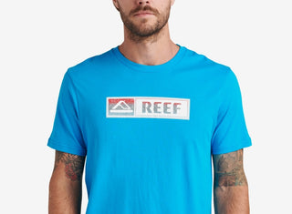 Reef Men's Lucis Graphic T-shirt Blue Size X-Large