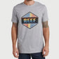 Reef Men's Caelum Graphic T-shirt Gray Size XL