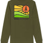 Bass Outdoor Men's Alpha Long Sleeve Graphic T-Shirt Green Size Large
