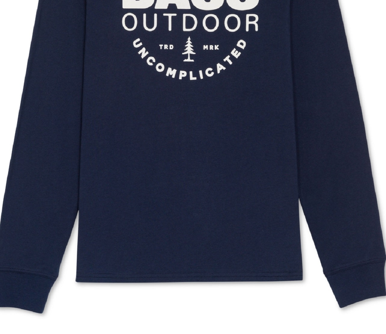 Bass Outdoor Men's Uncomplicated Long Sleeve Logo T-Shirt Blue Size XX-Large