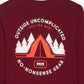 Bass Outdoor Men's Tent Graphic Long Sleeve T-Shirt Red Size Large