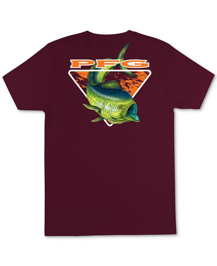 Columbia Men's Franco Pfg Graphic T-Shirt Red Size Medium