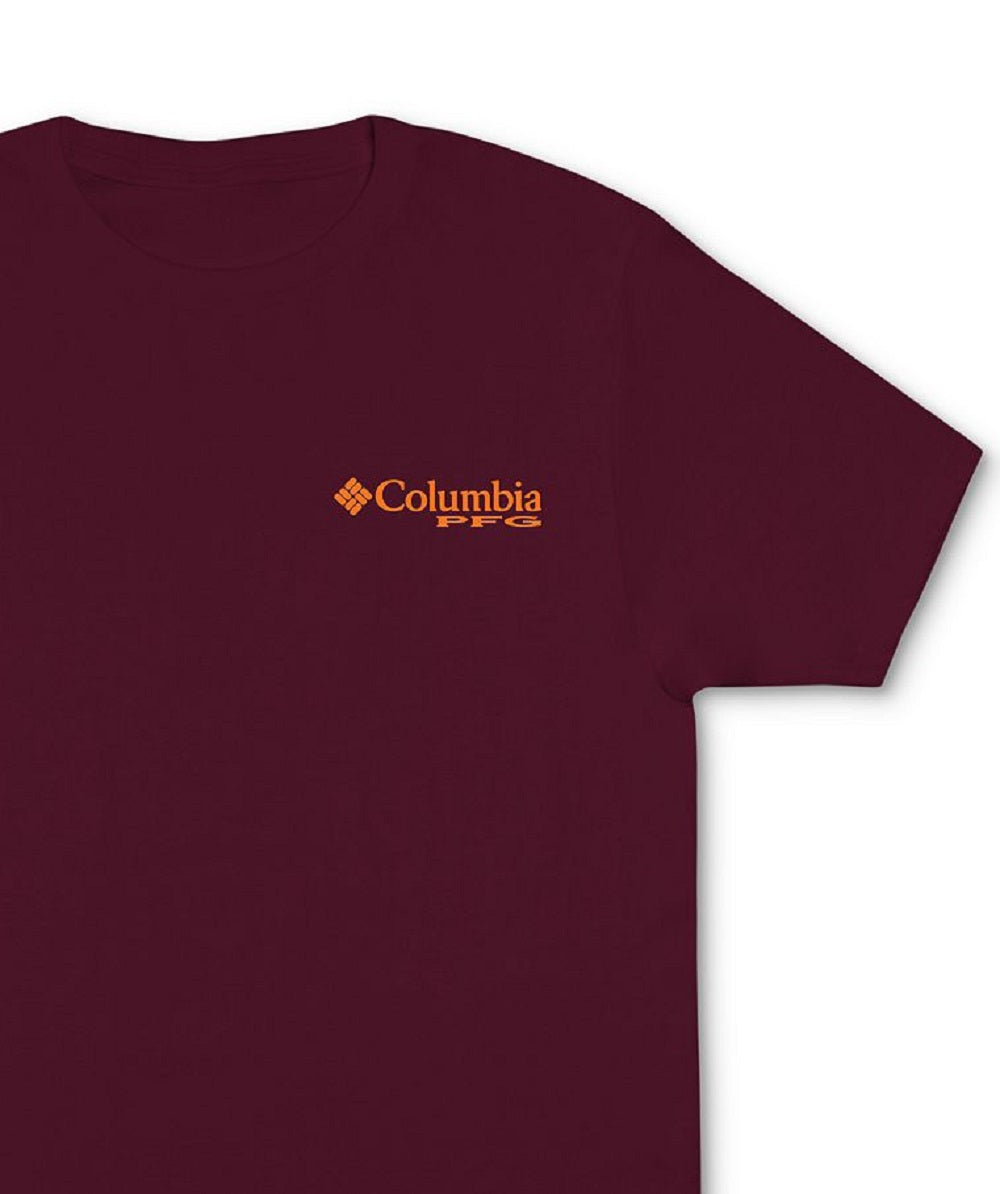 Columbia Men's Franco Pfg Graphic T-Shirt Red Size Medium