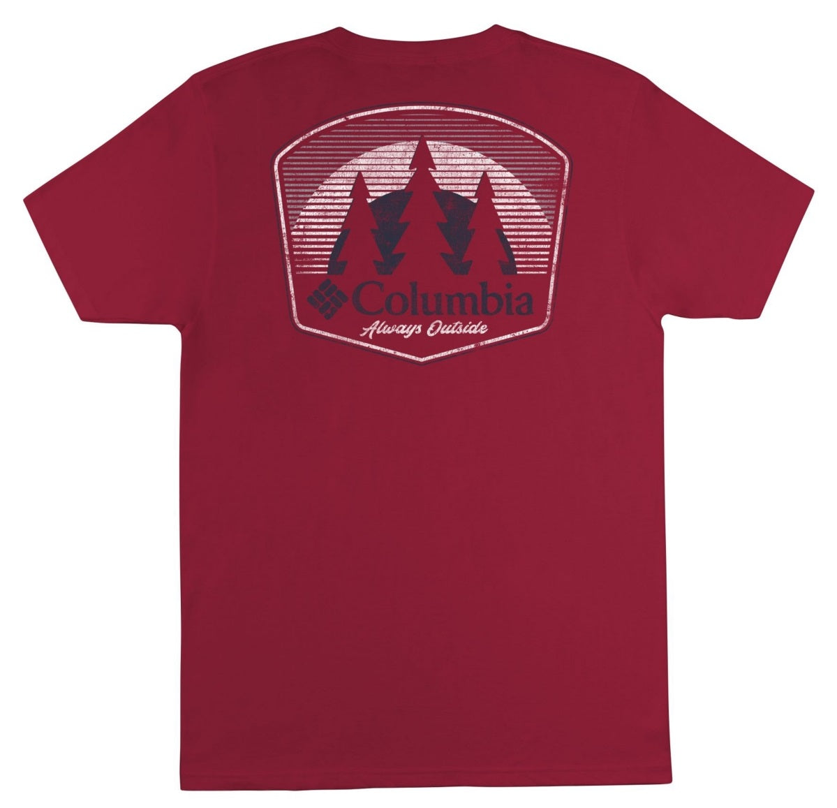 Columbia Men's Fade Graphic T-Shirt Red Size Small