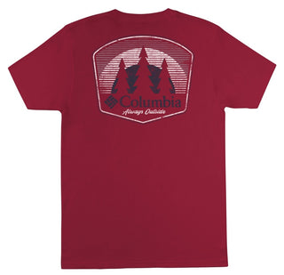 Columbia Men's Fade Graphic T-Shirt Red Size Small