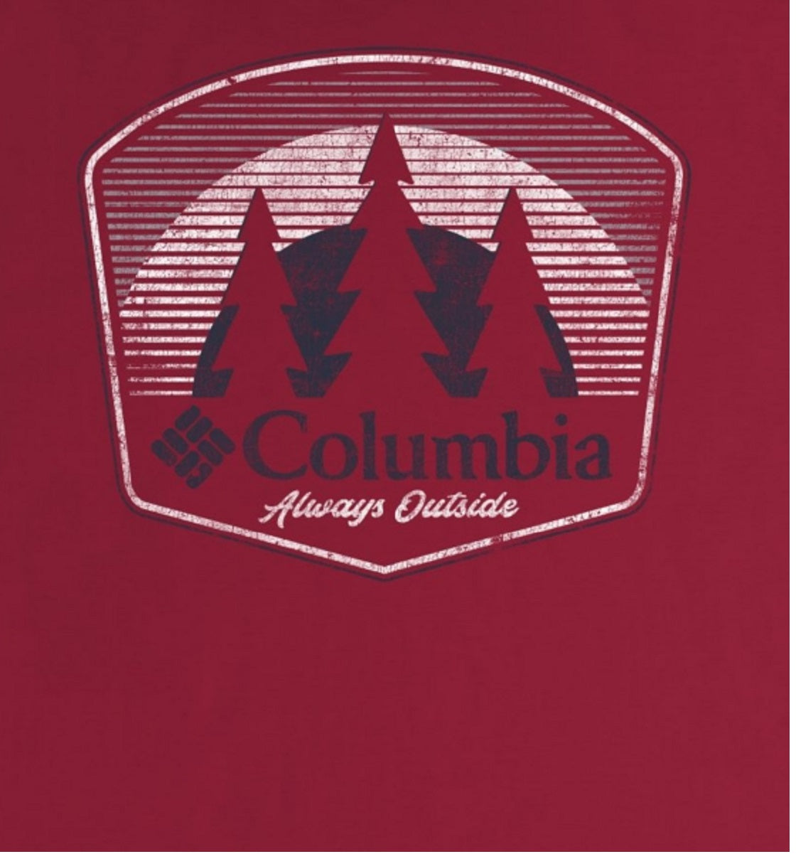 Columbia Men's Fade Graphic T-Shirt Red Size Small