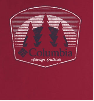 Columbia Men's Fade Graphic T-Shirt Red Size Small