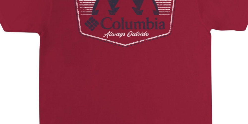 Columbia Men's Fade Graphic T shirt Red Size Medium