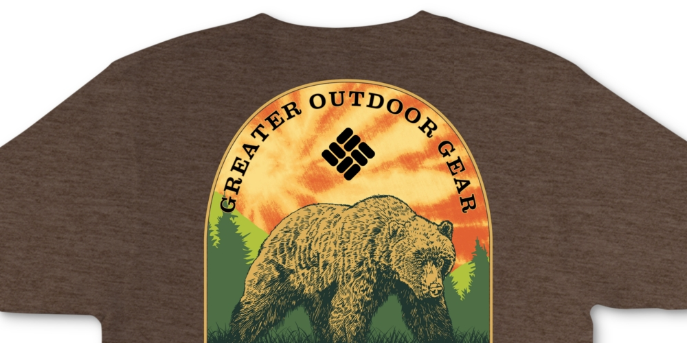 Columbia Men's Julien Graphic T-shirt Brown Size X-Large