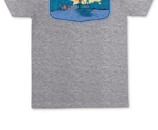 Columbia Men's Graphic Short Sleeves T-Shirt Gray Size Large