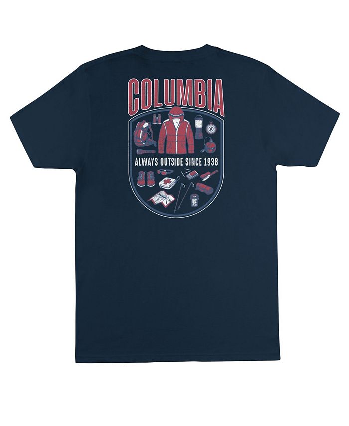 Columbia Men's Granger Graphic T-Shirt Blue Size X-Large