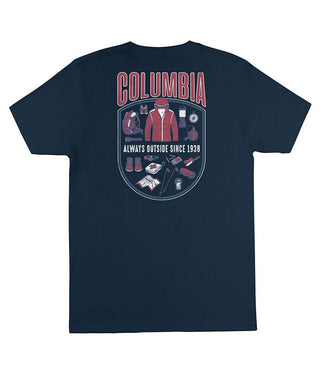 Columbia Men's Granger Graphic T-Shirt Blue Size X-Large