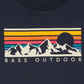 Bass Outdoor Men's Boxed Mountain Graphic T-Shirt Blue Size -2XL