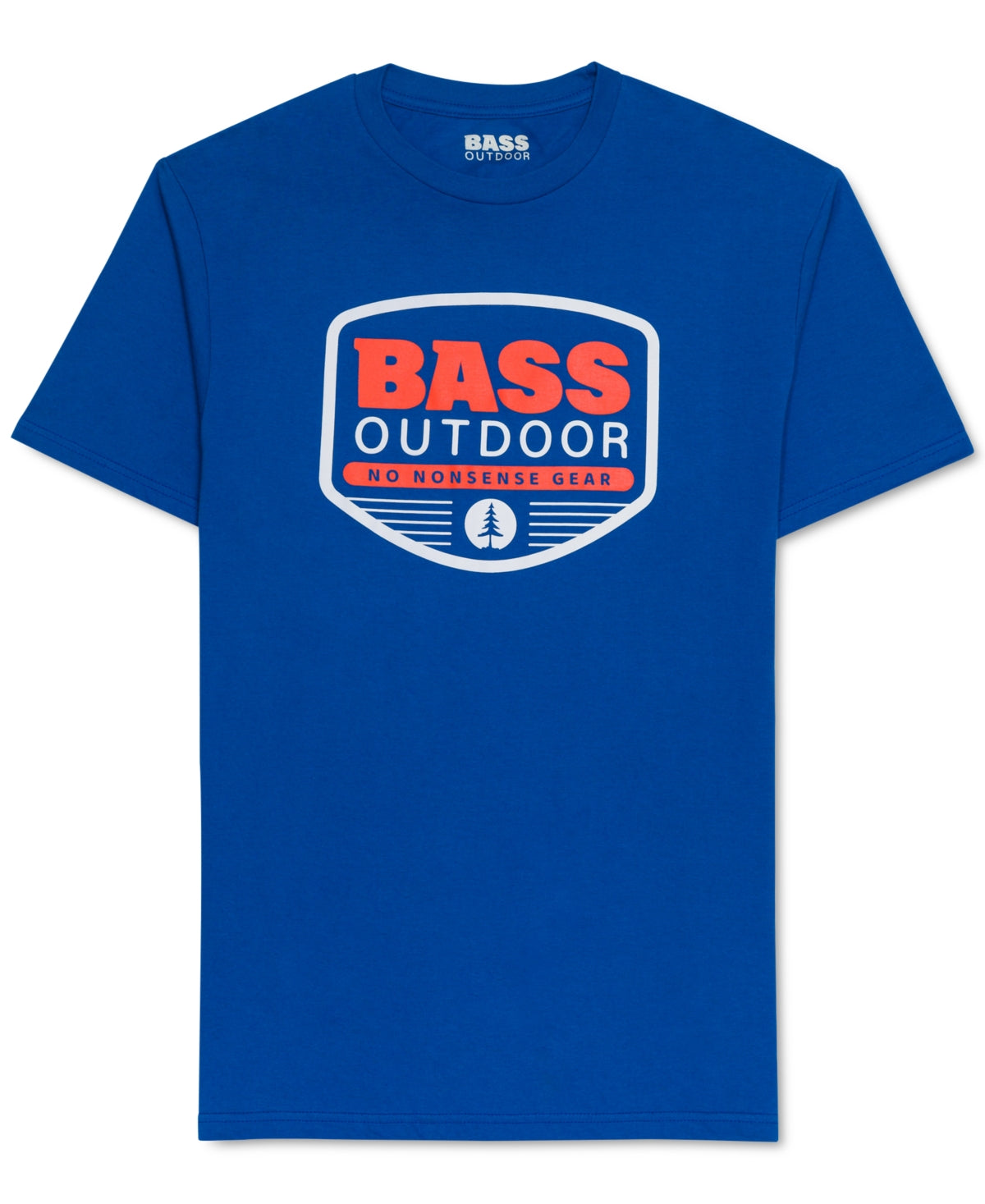 Bass Outdoor Men's Logo Graphic T-Shirt Blue Size Small