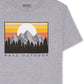 Bass Outdoor Men's Mountain Graphic T-Shirt Gray Size Small