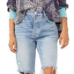 Free People Women's Distressed Tapered Baggy Boyfriend Jeans Blue Size 30