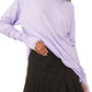 Free People Women's Arden Extra Long Cotton Top Purple Size Small