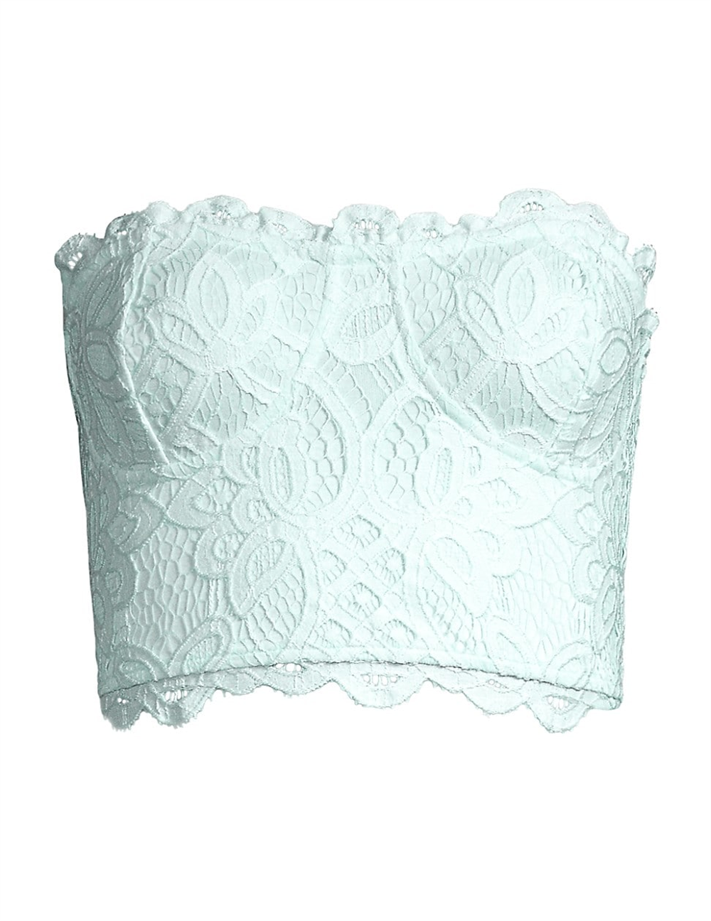 Free People Women's Adella Lace Corset Bra Top Blue Size Medium