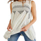 Free People Women's Sea Breeze Tunic Top White Size Large