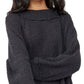 Free People Women's She's A Keeper Mock Neck Top Black Size Large