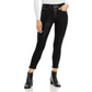 Free People Women's Coated Shimmer Skinny Jeans Black Size 27