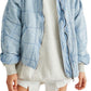 Free People Women's Dolman Sleeve Quilted Jacket Blue Size Small