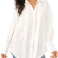 Free People Women's Lala Tie Neck Blouse Brown Size Large
