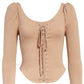 Free People Women's Willow Corset Crop Top Brown Size Small