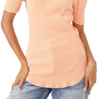 Free People Women's Care Red Delicious T-Shirt Orange Size Small