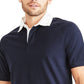 Dockers Men's Regular Fit Rugby Shirt Blue Size Small