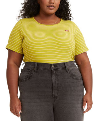 Levi's Women's Short Sleeve Honey T-Shirt Green Size 2X