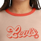 Levi's Women's Cotton Logo Ringer T-Shirt Red Size Small