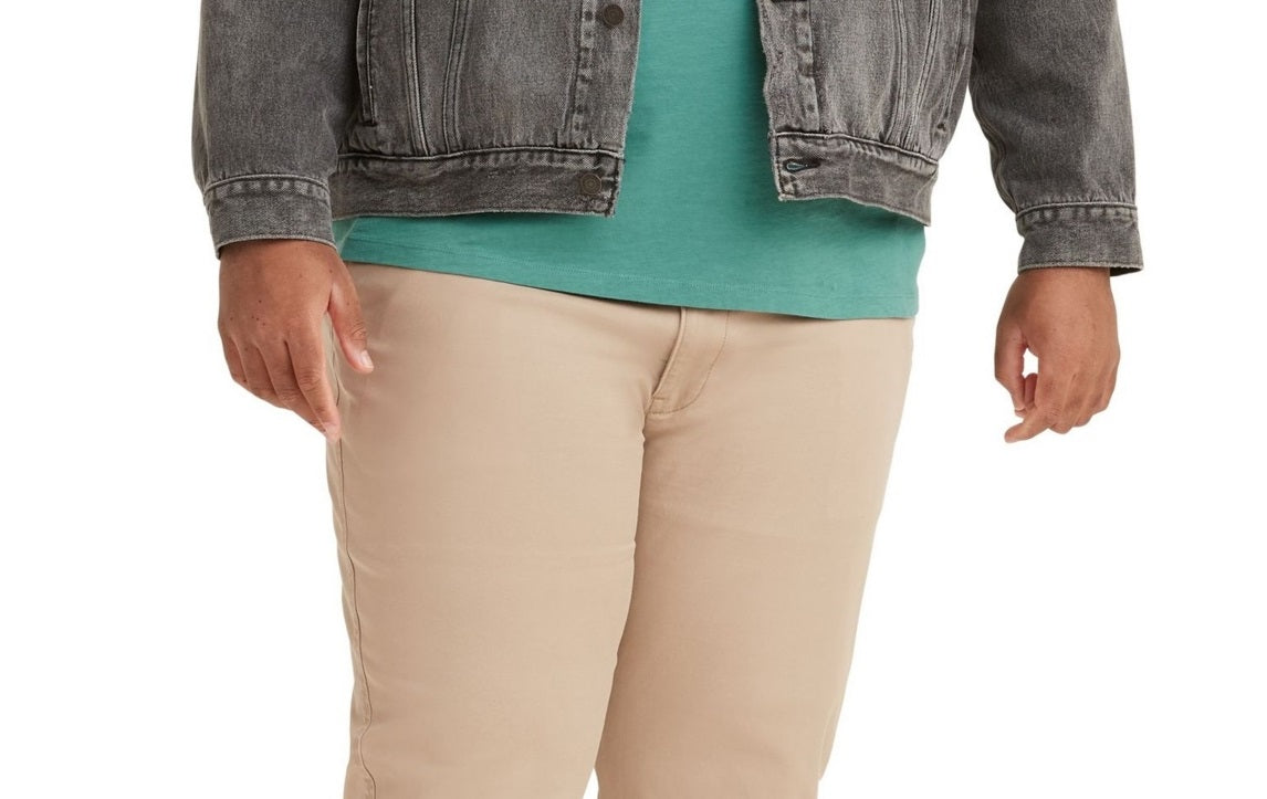 Levi's Men's Big Xx Chino Ez Tapered Pants Beige Size XXXX-Large
