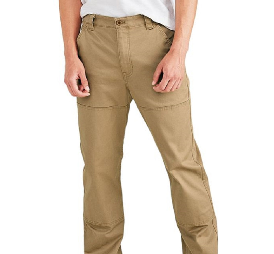 Dockers Men's Straight Fit Smart 360 Tech Stretch Utility Pants Brown Size 38X32
