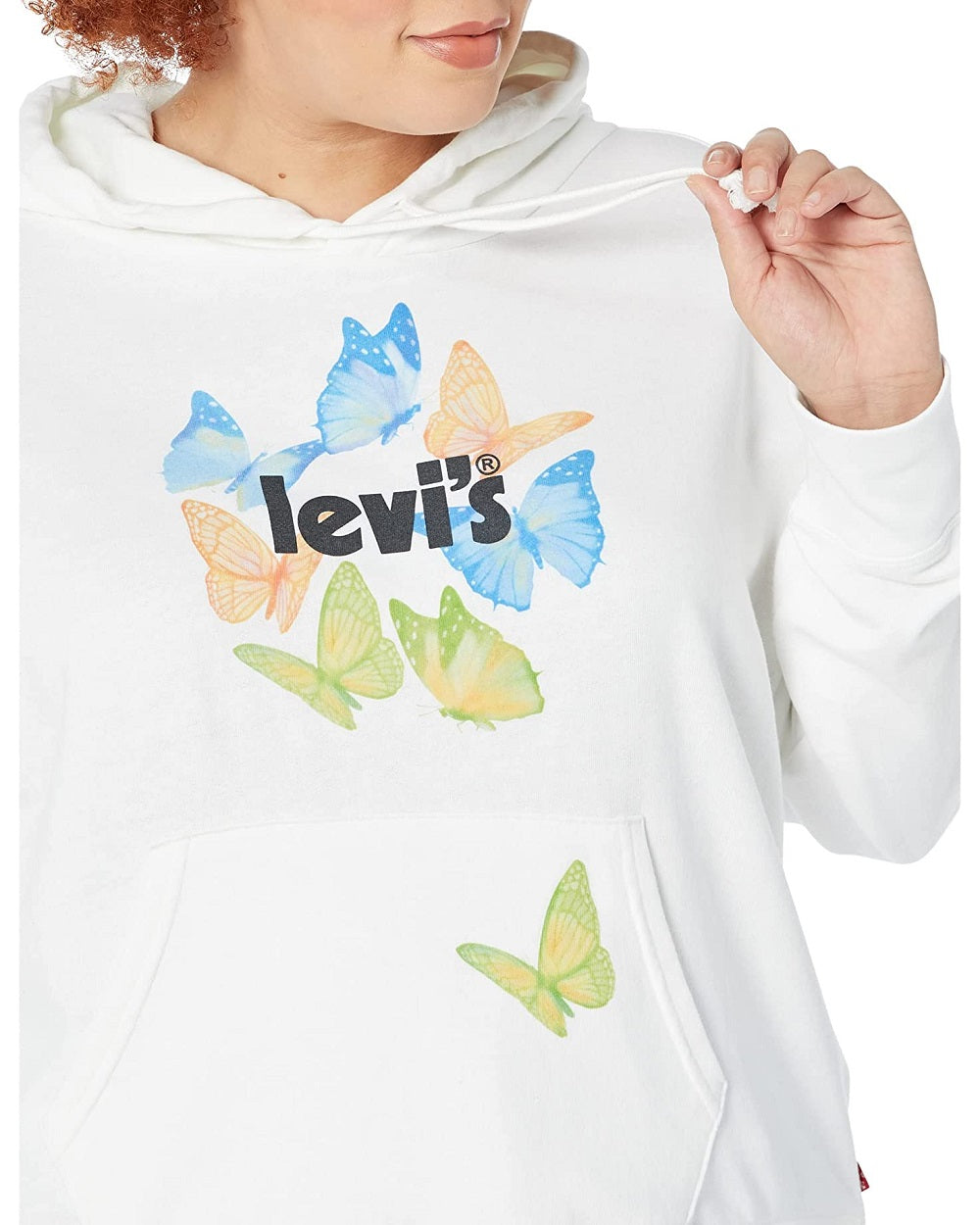 Levi's Women's Graphic Standard Hoodie White Size 3X