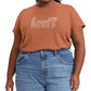 Levi's Women's Logo Perfect T-Shirt Brown Size 4X