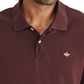 Dockers Men's Icon Slim Fit Embroidered Logo Polo Shirt Red Size XX-Large