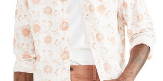 Dockers Men's Regular Fit Long Sleeve Casual Shirt White Size Medium