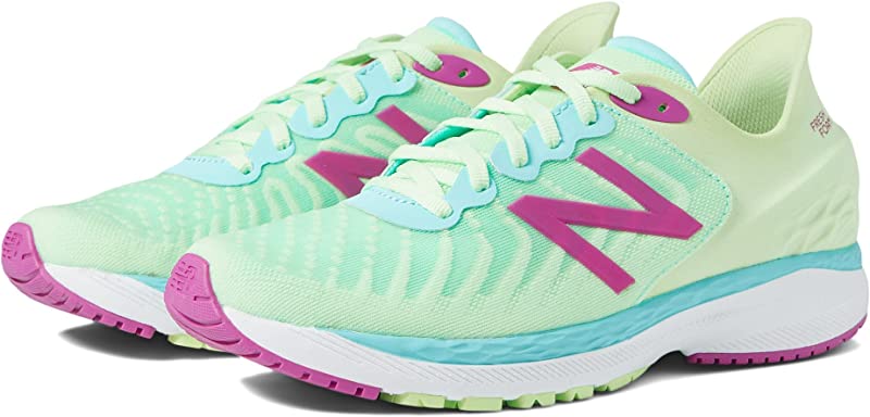 New Balance Kid'S 860 V11 Running Shoes Vibrant Spring/Magenta Red Size 6.5 Big Kid Us