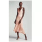 FRAME Savannah Sleeveless Maxi Dress in Pink Clay , Size Medium