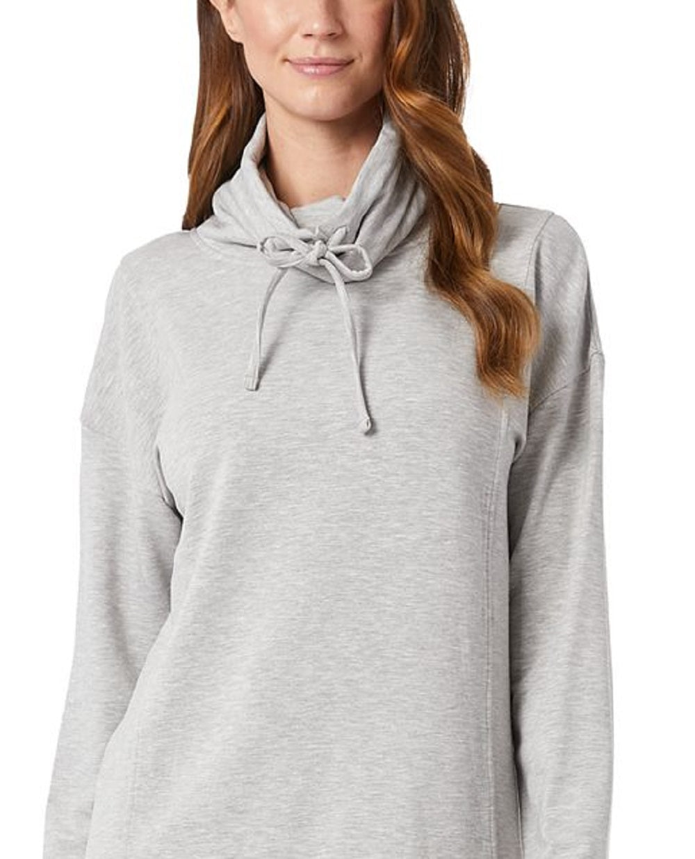 32 Degrees Women's Cowl Neck Sweatshirt Gray