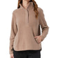 32 Degrees Women's Fleece Mock Neck Sweatshirt Brown Size X-Small