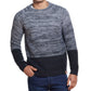 Weatherproof Vintage Men's Ombre Roll Crew Sweater Black/Grey Size XL