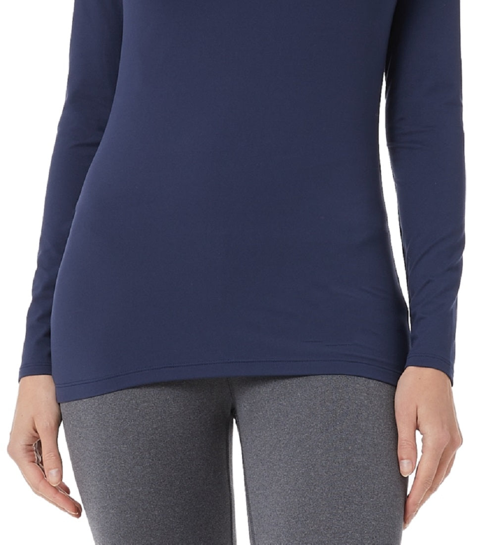 32 Degrees Women's Cozy Heat Scoop Neck Top Blue Size XX-Large